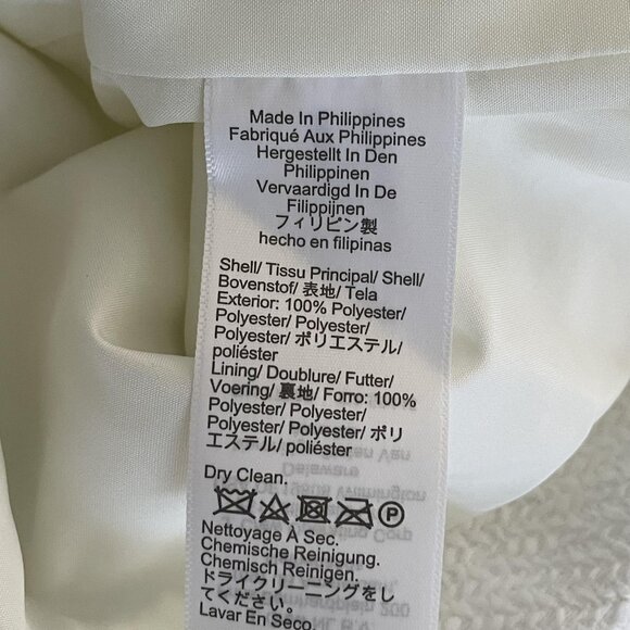 J.Crew Tweed Lady Cardigan Jacket Womens 14 Cream Boucle Pearl Gold Button - Picture 9 of 11